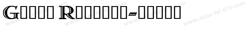 Greco Regular字体转换